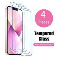 4Pcs Glass for iPhone 11 12 13 14 Pro Max XS XR 7 8 6s Plus SE Screen Protector For iPhone 12 Mini 11 Pro Max 13 Tempered Glass