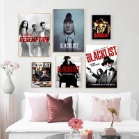 Luyameishop Artistic Blacklist Movie Poster-ผ้าใบเคลือบสีขาวคุณภาพสูงเหมาะสำหรับบ้านห้องบาร์ตกแต่งผนัง (ไม่รวมการตกแต่ง)