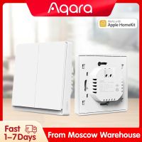 ☢₪☑ New Aqara Smart Wall Switch E1 ZigBee 3.0 Smart Home Wireless Key Light Switch Fire Wire With NO Neutral For Xiaomi Home Homekit