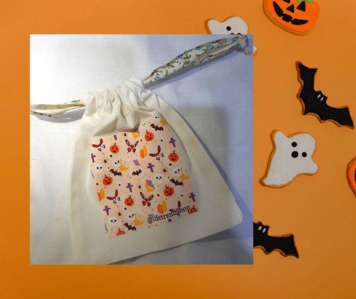 ถุงผ้า-ถุงของขวัญ-ฮาโลวีน-halloween-gift-bag