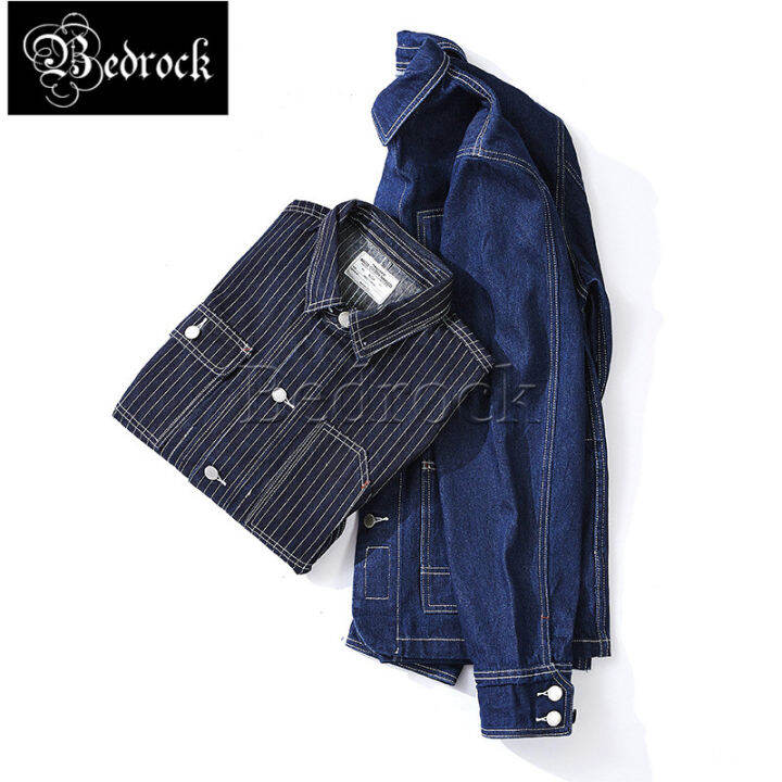 warna-asal-satu-jaket-denim-dipasuh-amejji-รถไฟหลายกระเป๋าแจ็คเก็ตสวมใส่ทำงาน-r-berjalur-motosikal-jaket-lelaki