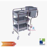 CSP-016 DINNER COLLECTOR CART NEW STYLE (รถเข็นเคลียร์เศษอาหาร)