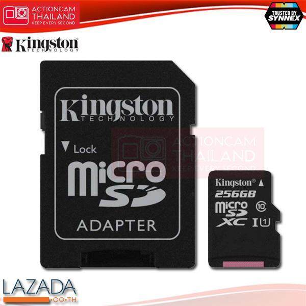 kingston-canvas-select-256gb-microsdxc-class-10-80r-10w-memory-card-sd-adapter-sdcs-256gb-ประกัน-synnex-ตลอดอายุการใช้งาน