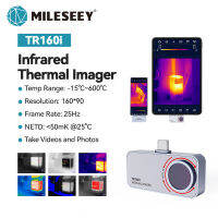 Mileseey Mini กล้องถ่ายภาพความร้อน TR256i พร้อม App สำหรับโทรศัพท์ Android IP54 การตรวจสอบอุตสาหกรรมการตรวจจับการสูญเสียความร้อนอินฟราเรด Thermal Imager