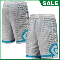 75th Anniversary Los Angeles Lakers Blue NBA Shorts - Kitsociety