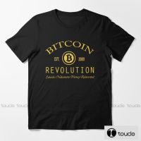 New Bitcoin Revolution MenS Graphic Tees - Cool Novelty Design Graphic T-Shirts For Guys Unisex mens short sleeve shirts casual XS-4XL-5XL-6XL