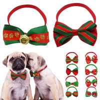 10pcslot Christmas Dog Bow Tie Collar Reflective Fashion Cute Cat Puppy Necktie Necklace Pet Accessories Dogs Collar