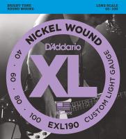 สายเบส 4 สาย D Addario EXL190Nickel Wound 40-100 ของแท้ Made in USA