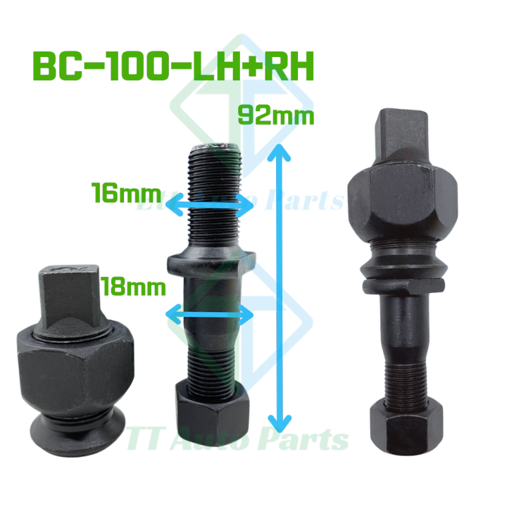 Rear Wheel Bolt, Wheel Hub Bolt With Nut Tyre Bolt Tyre Screw Bc100Lh