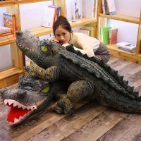 Clarissali real life plush crocodile toy stuffed simulation animal soft doll 2m big for children birthday gift boy