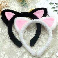 Anti-slip Kitten Fox Headband Kartun Animal Hairband Fluffy Hair Hoop Makeup