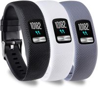 Garmin Vivofit 4สายอะไหล่สายซิลิโคนสำหรับ Garmin Vivofit 4พร้อมสายรัดนาฬิกาโลหะสายเข็มขัดข้อมือสำหรับผู้ชาย