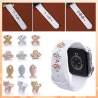 JIANGF 3pcs สร้างสรรค์ เล็บ ปลาแมว อุปกรณ์เสริมสายรัด สร้อยข้อมือ Charms เครื่องประดับวงดนตรีนาฬิกา เล็บแหวนสำหรับ Apple Watch Band สายรัดตกแต่งเล็บแหวน