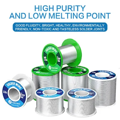 Kailiwei 500G High Purity Less Residues No-clean Tin Content 45% 99.3% Solder Wire Low Melting Point Electronic Products Repair