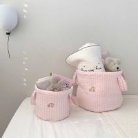 hot！【DT】❈✙  Baby Embroidery Diaper Cherr Nappy Cart Storage Mummy Maternity for Newborn Diapers Organizers