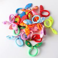 20Pcs Cute small Rabbit ear Hair bands Girl Rubber band Elastic band Baby Headwear Korean Children Hair Accessories Ornaments Hair Accessories