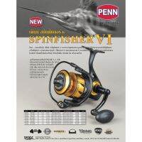 Penn Spinfisher SSVI 3500-10500 รอกตกปลา งานทะเล งานน้ำจืด มีซีนยางกันน้ำ ระบบ IPX5 ลูกปืนสแตนเลส 5+1 เฟืองเกียร์สแตนเลส