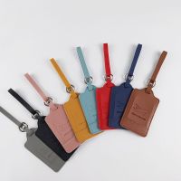 【DT】 hot  PU Leather Luggage Tag Portable Travel Accessories Suitcase ID Address Name Holder Baggage Boarding Tag Label Passport Card