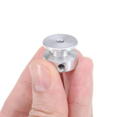 4/5/6/8/10mm Pulley 20mm Aluminum Alloy Single Groove Fixed Bore Pulley Wheel for Motor Shaft 6mm Belt Replacement Parts