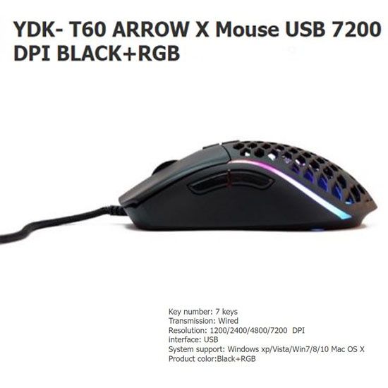 เม้าส์-สำหรับคอเกมมิ่ง-และ-ใช้งานทั่วไป-ydk-t60-arrow-x-mouse-usb-7200-dpi-black-rgb