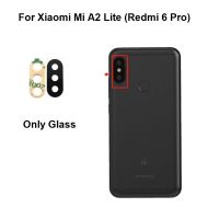 ของแท้ใหม่สำหรับ Xiaomi Mi A1 A2 Lite A3ด้านหลังกระจกกล้องถ่ายรูปฝาปิดเลนส์หลังพร้อมกาวสติ๊กเกอร์กาวอะไหล่ทดแทน