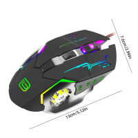 (ในสต็อก) G8 USB สายเมาส์สำหรับเล่นเกมเมาส์คอมพิวเตอร์ Gamer เหมาะกับการทำงานเมาส์6ปุ่ม3600จุดต่อนิ้ว LED เงียบหนูเกมสำหรับคอมพิวเตอร์ตั้งโต๊ะแล็ปท็อป **