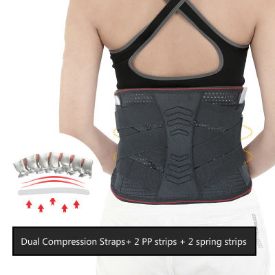 Gym Waist Support Trimmer Belt Back Pain Relief Lumbar Belts Orthopedic Spine ce Breathable Dual Adjustable Strap faja Lumbar