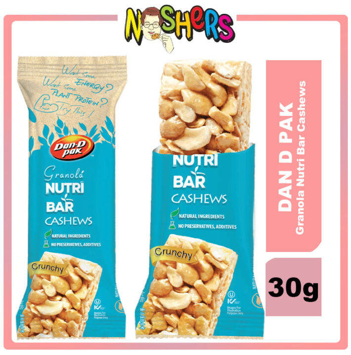 Noshers Dan D Pak Granola Nutri Bar Cashews 30g Weight Loss Oats Bar