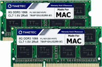 Timetec 16GB KIT(2x8GB) Compatible for Apple DDR3 1067MHz / 1066MHz PC3-8500 RAM for Mac Book (Mid 2010 13-inch), Mac Book Pro (Mid 2010 13-inch), iMac (Late 2009 27-inch), Mac Mini (Mid 2010) MAC RAM