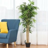 10pcs Hot Sale Artificial Plastic Bamboo Leaves Home Plants Simulation Office Art Restaurant Supplies Decorations Green Z8N5