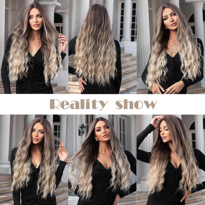 alan-eaton-long-curly-wavy-synthetic-wigs-สำหรับผู้หญิงสีน้ำตาลถึงสีบลอนด์-ombre-วิกผม-ntural-middle-parted-party-วิกผมทนความร้อน