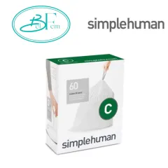 Simplehuman CW0257 Code G Custom Fit Liners - 60 liners