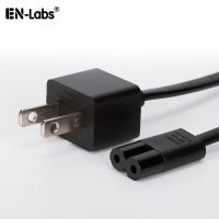 NEMA 1-15 to IEC 60320 C7 Two Pin Plug AC Adapter Power Extension Cord for Microsoft Surface Laptop Notebook -1.64ft