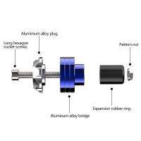 อุปกรณ์เสริมรถจักรยานยนต์16-18มม. 2ชิ้นปลั๊กที่สมดุลมอเตอร์ไซค์อะลูมิเนียม Cnc เกียร์พวงมาลัยแฮนด์ Moto