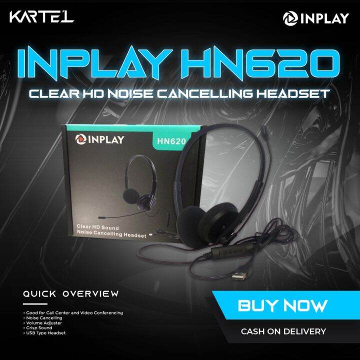 Inplay noise cancelling online headset review