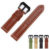 ▶★◀ Suitable for 22 24mm crazy horse leather strap first layer cowhide suitable for Huawei GT Samsung S2S3 Panerai leather strap