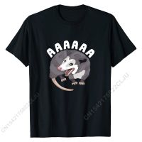 Aaaaaa Screaming Opossum Stressed Possum Funny Dank Meme Tshirt Classic Mens Tshirts Cotton Tees Party Gildan