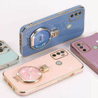 เคสโทรศัพท์ทรายเหลวกากเพชร TPU นิ่ม JieFie สำหรับ OPPO A12 A15 A16 A17 A31 A36 A3S A52 A72 A92 A53 A55 A57ฝาครอบโทรศัพท์ขาตั้งน้ำหอม