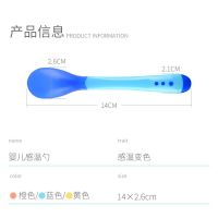 Children Safety Temperature Sensing Spoon Baby Feeding Spoon Feeding Tool Boys Girls Spoon