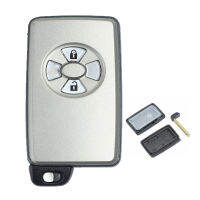 Keyecu Smart Remote Car Key Shell Case 2ปุ่มสำหรับ Toyota พร้อม Uncut Blade (Shell เท่านั้น)