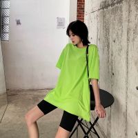 Gold เสื้อยืด โอเวอร์ไซส์ oversize cotton 100% คุณภาพดี ไม่ยืดไม่ย้วย คอกลม เเขนสั่น ทรง unisex green สีเขียว เสื้อเขียวตอง เขียวทหาร ไซส์ S M L XL XXL 3XL 4XL 5