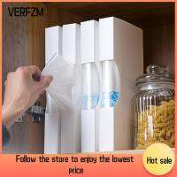 VERFZM SHOP ลิ้นชักสำหรับห้องนอน ตัวจัดระเบียบถุงขยะ พลาสติกทำจากพลาสติก อุปกรณ์ติดผนัง ที่ใส่ถุงขยะ คุณภาพที่ดี พับเก็บได้ เครื่องจ่ายถุงขยะ อุปกรณ์สำหรับห้องครัว