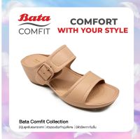 Bata บาจา Comfit รองเท้าเพื่อสุขภาพแบบสวม รองรับน้ำหนักเท้าได้ดี สูง 2 นิ้ว สำหรับผู้หญิง สีชมพู รหัส 6015008