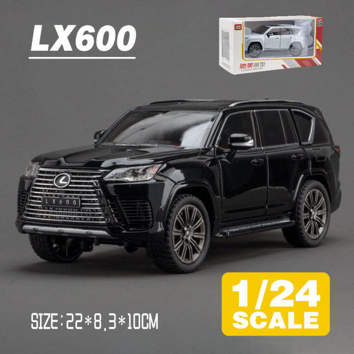 รถบรรทุกโมเดลรถยนต์สำหรับยานพาหนะ-kids-toys-รถ-lexus-lx600-suv-ของเล่นอัลลอยโลหะรถเก็บสะสมงานอดิเรก