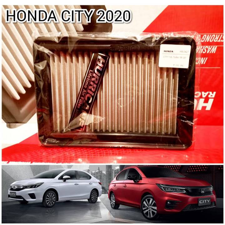 กรองอากาศสแตนเลส(HURRICANE) HONDA CITY 1.0L TURBO ปี 2020