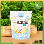 Thực phẩm bổ sung bánh gạo lứt cho bé nhiều vị Alvins 30g
