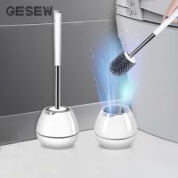 Toilet Brush Household Cleaning Brush TPR Material Wall-Mounted/Floor-Standing Long Handle Bathroom Cleaning Accessories