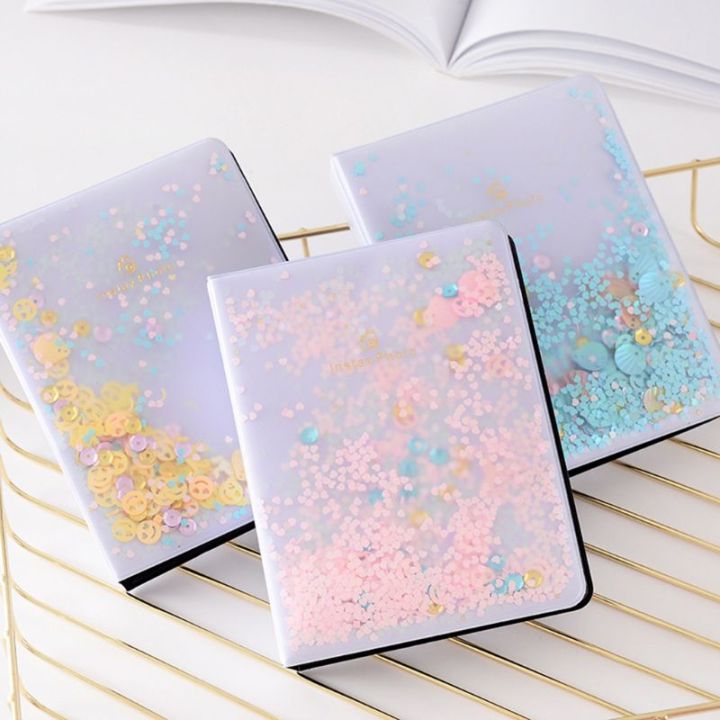 New 2023 64 Pockets 3 Inch Pvc Quicksand Sequin Photo Book Album For Instant Polaroid Fujifilm 8175