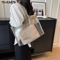 Transparent bag is natural capacity of the new 2023 Japan and South Korea ins BaoChao commute single shoulder portable tottenham summer