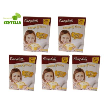 แคมเบลล์ ซุปครีมข้าวโพดกึ่งสำเร็จรูป 66 กรัม 5 กล่อง Cambells Instant Soup Cream of Corn 66 gram 3 servings (3x22g) 5 boxes